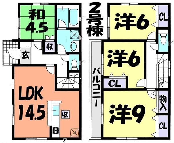 Floor plan. 24,800,000 yen, 4LDK, Land area 165.2 sq m , Building area 94.77 sq m