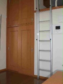 Living and room. Is a ladder leading to the storage space and the loft of a large capacity. 