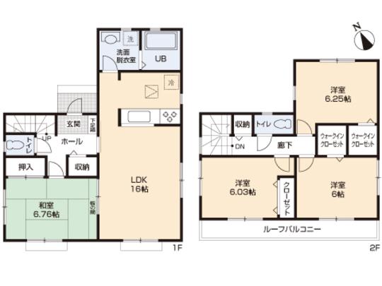 Floor plan. 22,800,000 yen, 4LDK, Land area 121.48 sq m , Building area 98.95 sq m floor plan