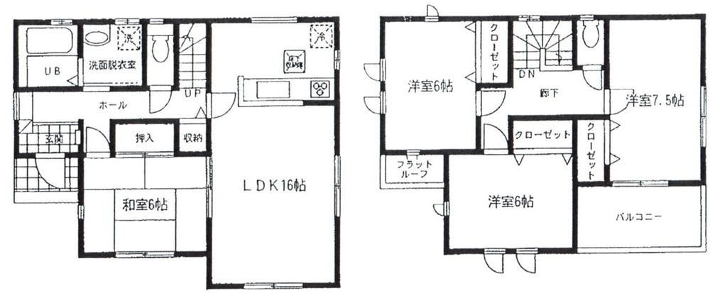 Floor plan. (1 Building), Price 29,800,000 yen, 4LDK, Land area 135.01 sq m , Building area 102.68 sq m