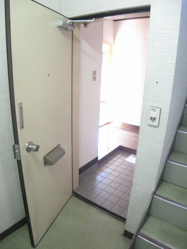 Entrance. Enter the front door, There is space to put the shoe on the right-hand side