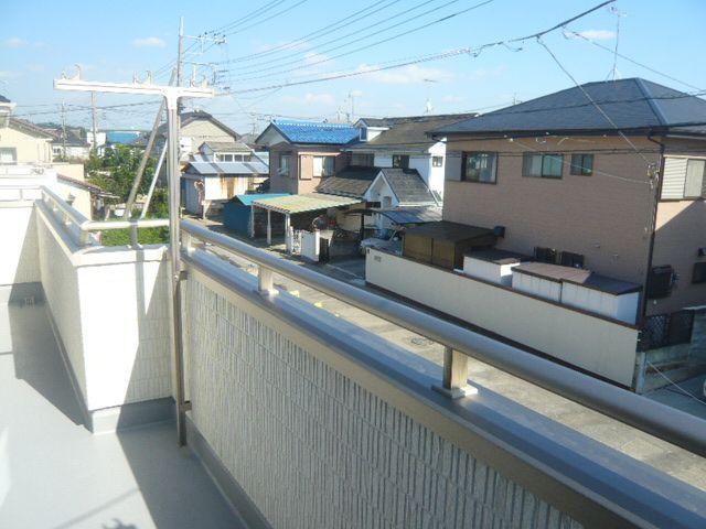 Balcony. Wide balcony