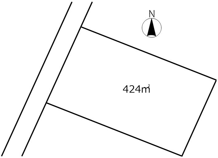Compartment figure. Land price 6,413,000 yen, Land area 424 sq m