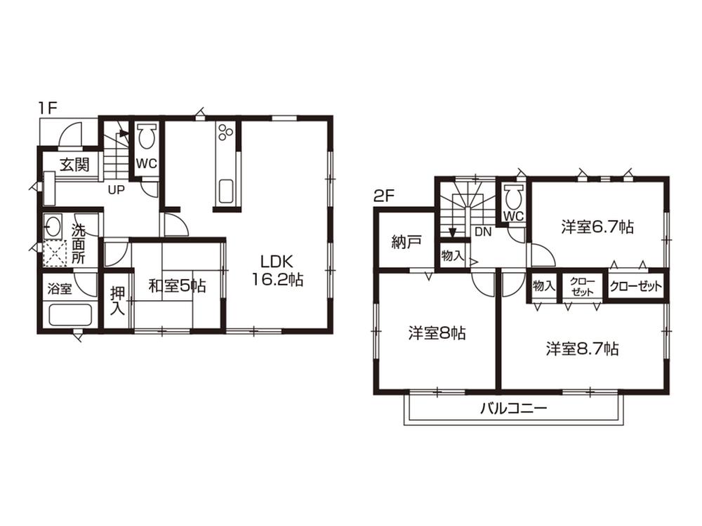 Floor plan. 18,800,000 yen, 4LDK, Land area 171.33 sq m , Building area 103.67 sq m