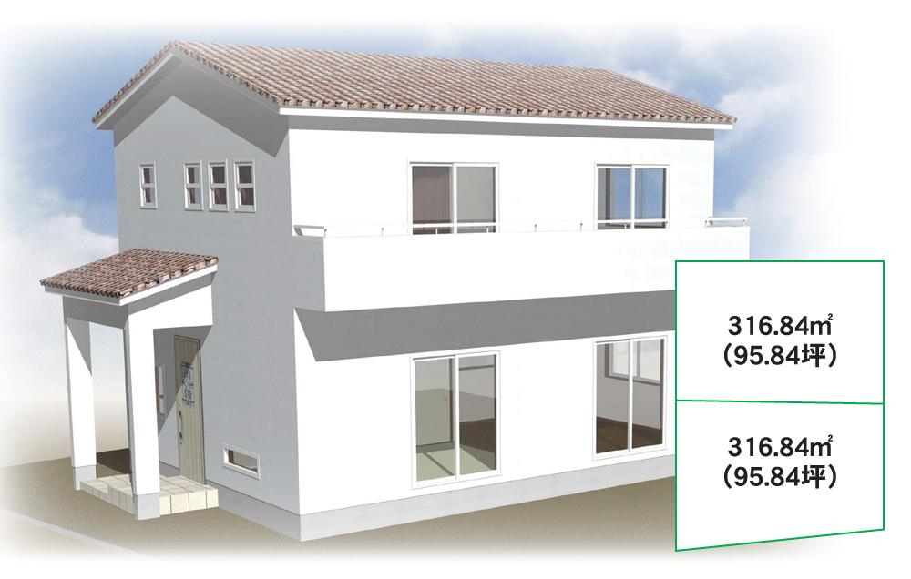 The entire compartment Figure. Building plan example Building price 15.4 million yen