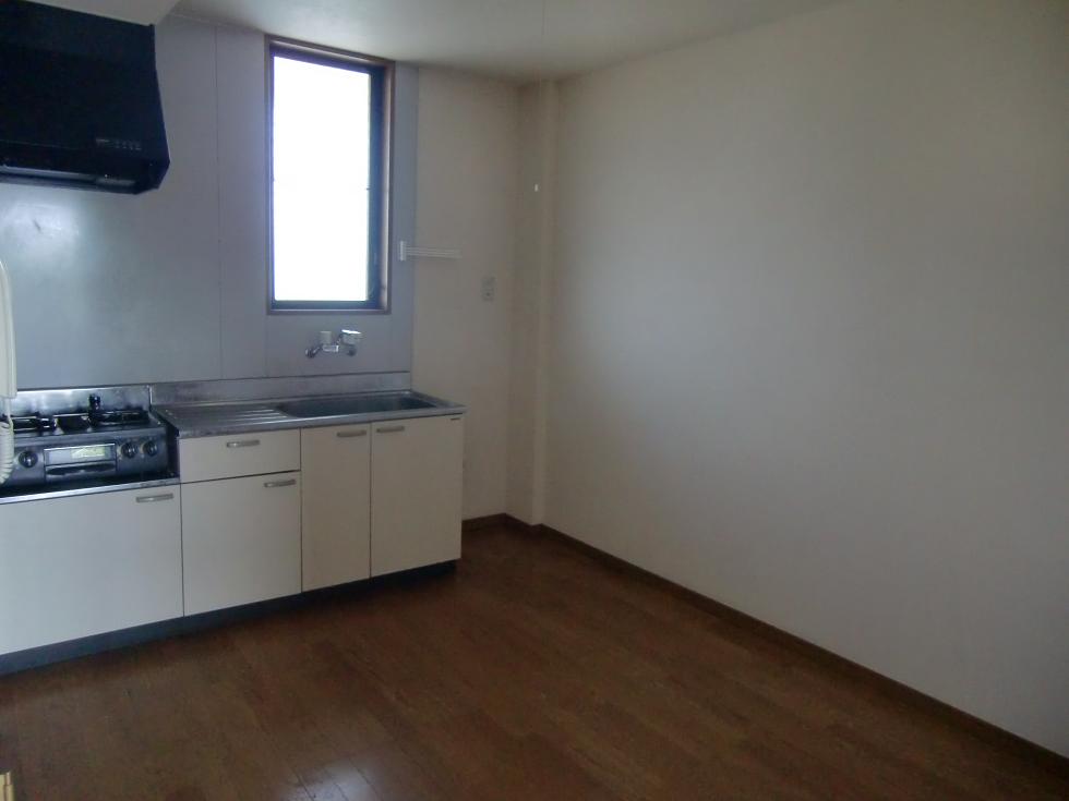 Kitchen. There is a window in the kitchen