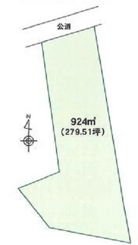 Compartment figure. Land price 6 million yen, Land area 924 sq m