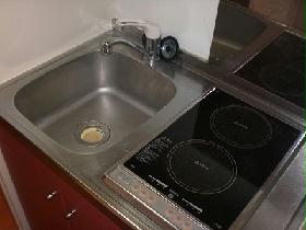 Kitchen. In two-burner stove, Cooking is smooth.