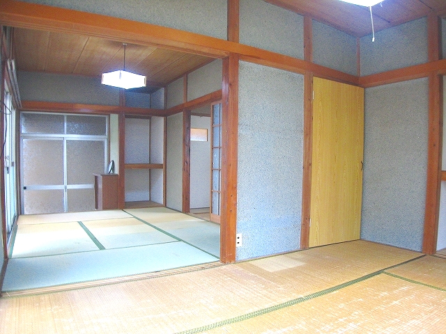 Living and room. Spacious Japanese-style room.