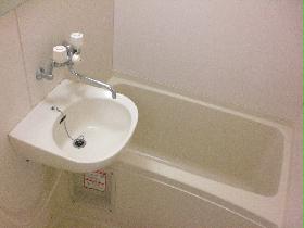 Bath. shower, Washbasin