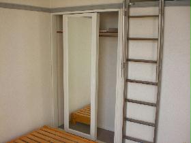 Receipt. With closet. Door has become a full-length mirror