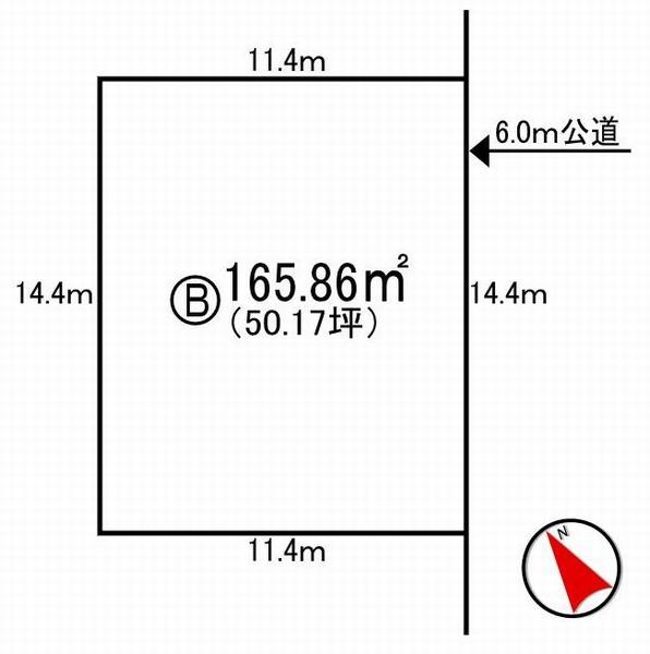 Compartment figure. Land price 15 million yen, Land area 165.86 sq m