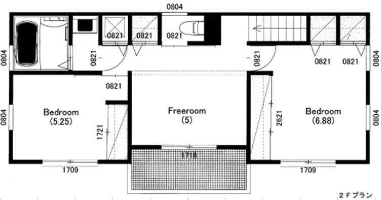 Building plan example (floor plan)