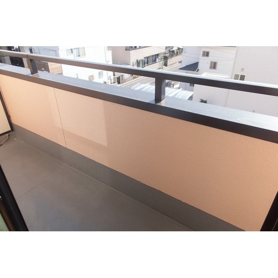 Balcony. The photograph is a separate room.