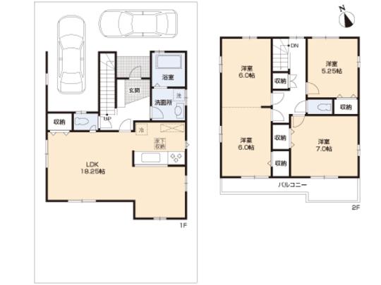 Floor plan. 31.5 million yen, 3LDK, Land area 126.5 sq m , Building area 100.3 sq m floor plan
