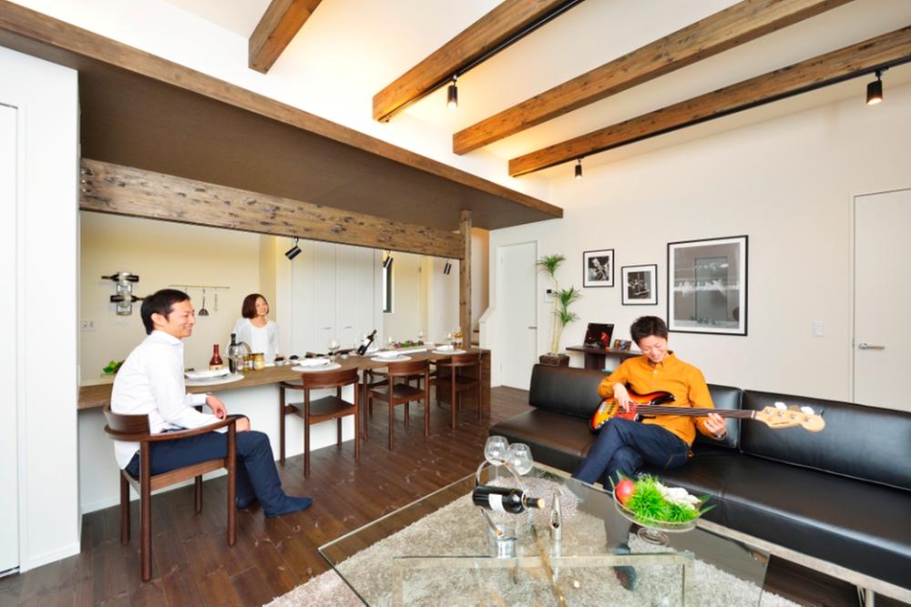 Living. Concert inviting your friends 29 Building "Ouchi bar" living ☆