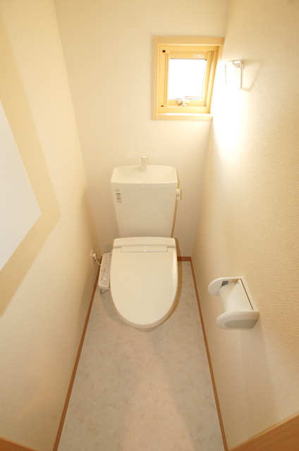 Toilet. Comfortable Washlet Even warm toilet seat winter