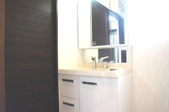 Wash basin, toilet. Wash basin