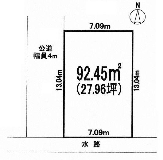 Compartment figure. Land price 12 million yen, Land area 92.45 sq m