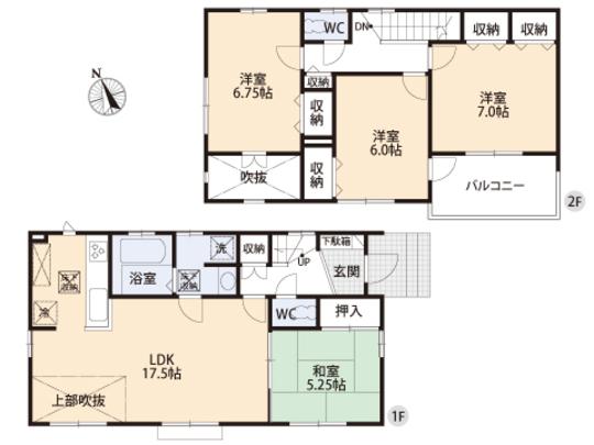 Floor plan. 28,900,000 yen, 4LDK, Land area 151.09 sq m , Building area 99.77 sq m floor plan