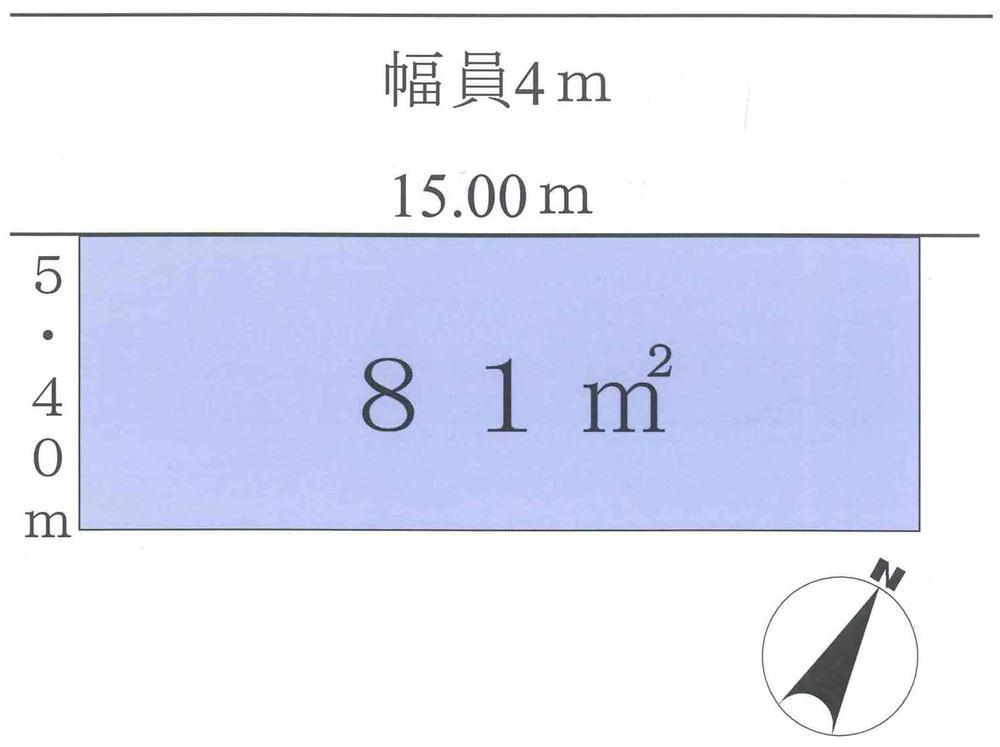 Compartment figure. Land price 9.5 million yen, Land area 81 sq m compartment view