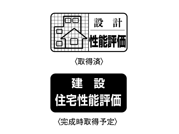 Building structure.  [Housing Performance Evaluation Report] Corresponding to the system that third-party organization that has received the performance registration of Land, Infrastructure and Transport Minister of the building to assess objectively. "Design Housing Performance Evaluation Report" is already obtained, "Construction Housing Performance Evaluation Report" is also scheduled acquisition. (All houses) ※ For more information see "Housing term large Dictionary"