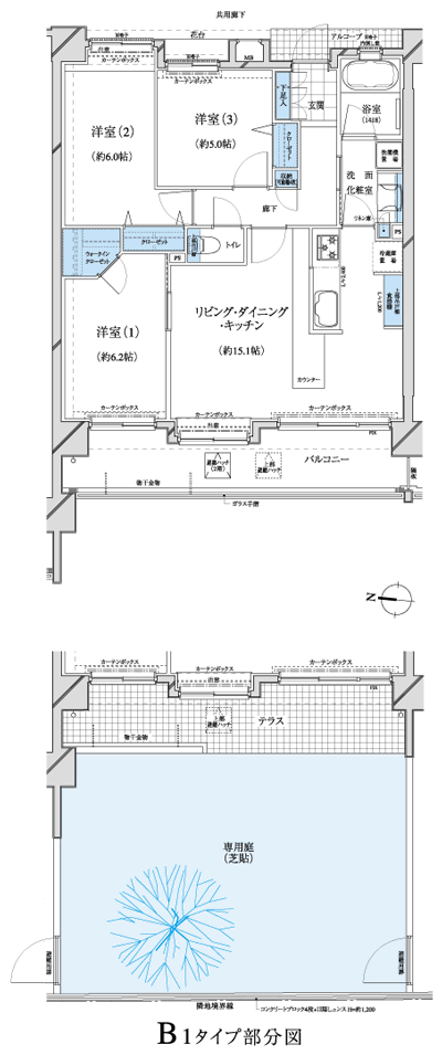 Floor: 3LDK + WIC, the occupied area: 71.07 sq m
