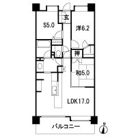 Floor: 2LDK + S + WIC, the occupied area: 71.82 sq m
