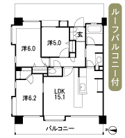 Floor: 3LDK + WIC, the occupied area: 71.07 sq m