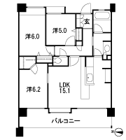 Floor: 3LDK + WIC, the occupied area: 71.07 sq m