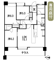 Floor: 3LDK + WIC, the occupied area: 71.07 sq m
