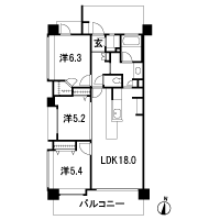 Floor: 3LDK + SIC + WIC, the occupied area: 75.06 sq m