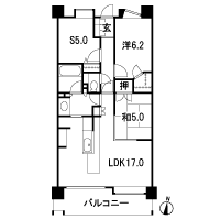 Floor: 2LDK + S + WIC, the occupied area: 71.82 sq m