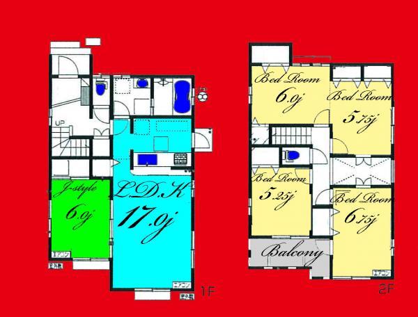 Floor plan. 35,900,000 yen, 4LDK, Land area 124.54 sq m , Building area 109.3 sq m