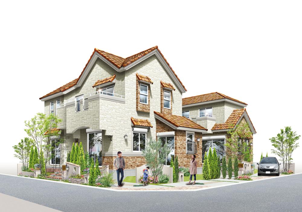 Rendering (appearance). Elegance of orange × white some streets