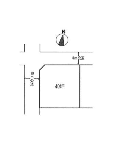 Compartment figure. Land price 21,800,000 yen, Land area 132.4 sq m compartment view