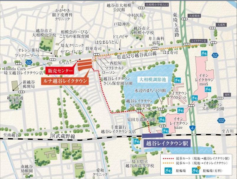 Local guide map. Information map