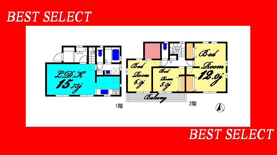 Floor plan. (6 Building), Price 29,900,000 yen, 3LDK, Land area 100.07 sq m , Building area 110.13 sq m