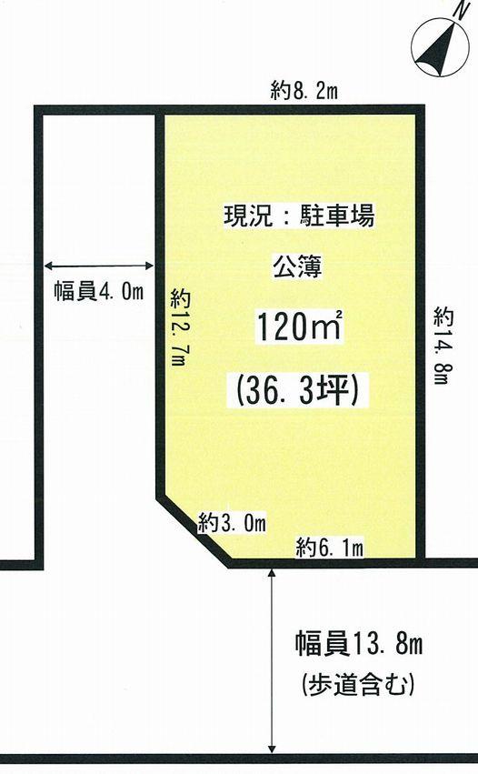 Compartment figure. Land price 21,800,000 yen, Land area 120 sq m