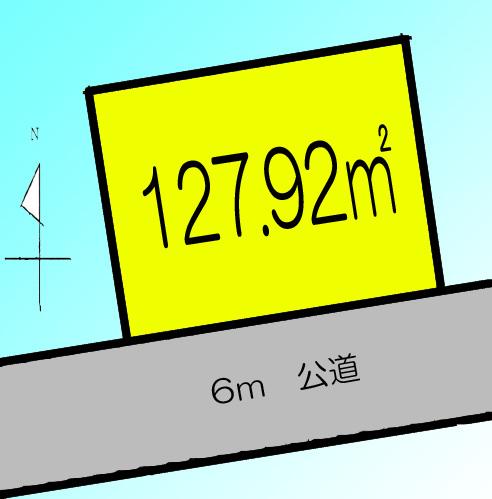 Compartment figure. Land price 16.5 million yen, Land area 127.92 sq m