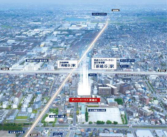 Surrounding environment. Helicopter shot ※ Aerial photo of the web is, In was taken in August 2013, Plus the light such as image processing, In fact a slightly different.