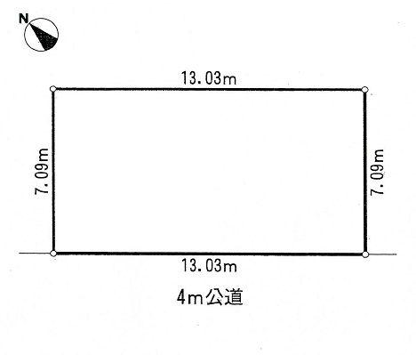 Compartment figure. Land price 8.4 million yen, Land area 92.38 sq m