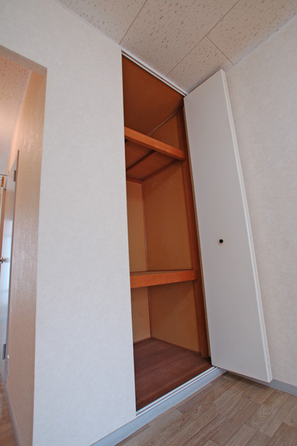 Receipt. Convenient closet because there is a finely shelf