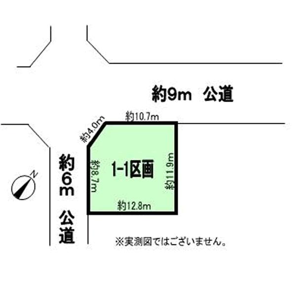 Compartment figure. Land price 26.7 million yen, Land area 152.17 sq m 1-1 compartment