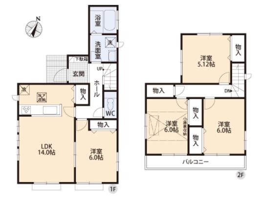 Floor plan. 28,300,000 yen, 4LDK, Land area 115.46 sq m , Building area 94.19 sq m floor plan