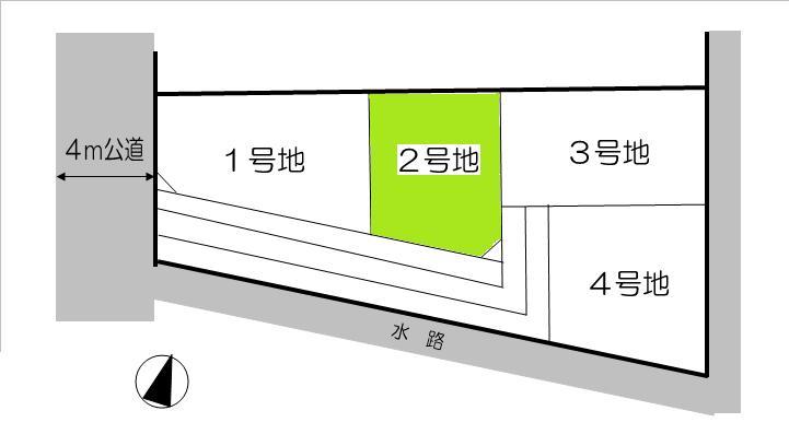 Compartment figure. Land price 13.4 million yen, Land area 260.52 sq m