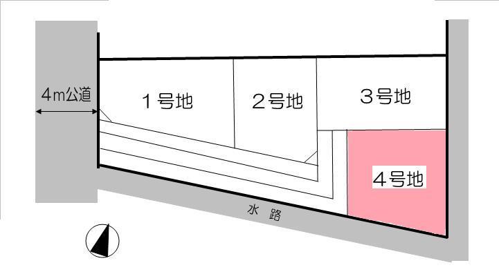 Compartment figure. Land price 13.6 million yen, Land area 296.73 sq m
