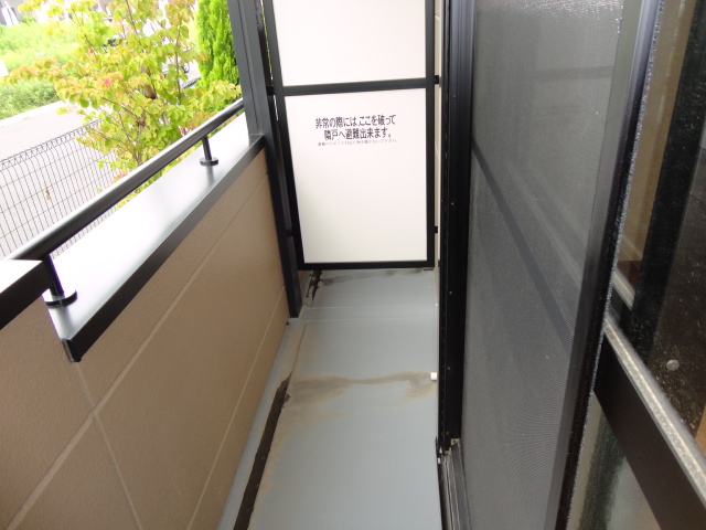 Balcony. Wide balcony