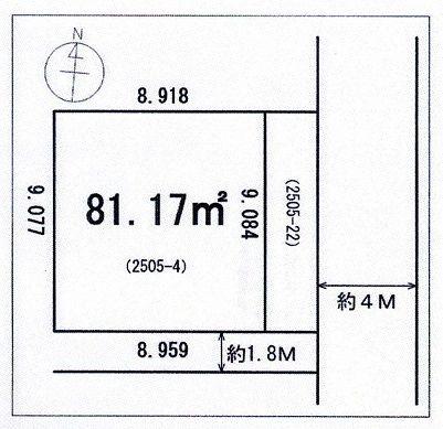 Compartment figure. Land price 18.3 million yen, Land area 81.17 sq m