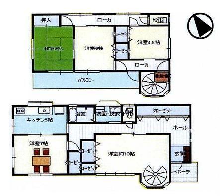 Floor plan. 35,900,000 yen, 4LDK, Land area 193.29 sq m , Building area 120.04 sq m